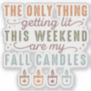 Search for fall candle stickers Thanksgiving