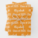 Search for orange and white graduation Class of 2025
