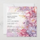 Search for floral open house invitations Pink