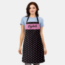 Search for black polka dots aprons Baker