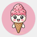 Search for kawaii ice cream cone stickers Cartoon