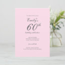 Search for classic 60th birthday invitations Pink