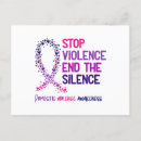 Search for violence postcards Domestic