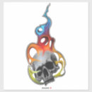 Search for flame tattoo stickers Skull