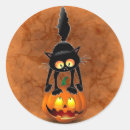 Search for scared cat stickers Halloween