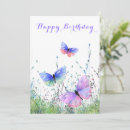 Search for flying butterfly cards Watercolor