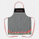 Search for black and white stripe aprons Cute