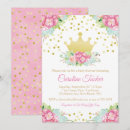 Search for royal princess baby shower invitations Pink and gold