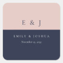 Search for blush navy blue wedding stickers Modern