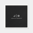 Search for branded napkins Black and white