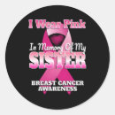 Search for for my sister stickers Breast cancer awareness