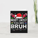 Search for bruh cards Call santa