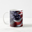 Search for waving american flag mugs White