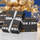 Search for 70th birthday wrapping paper Vintage