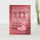 Search for twin christmas cards Sister