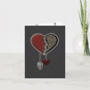 Search for heart and skull valentines day cards Red