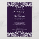 Search for burlap and purple wedding invitations Vintage