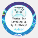 Search for level up birthday stickers Boy