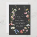 Search for floral wreath bridal shower invitations Calligraphy