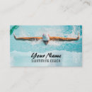 Search for swimmer business cards Swimming