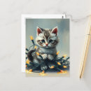 Search for christmas kitten postcards Feline