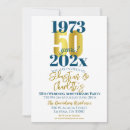 Search for blue gold 50th wedding anniversary invitations Fiftieth