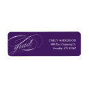Search for purple graduation return address labels Elegant