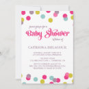 Search for confetti baby shower invitations Dots