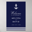 Search for nautical welcome signs Navy blue and white