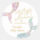 Search for mermaid baby stickers Girl baby shower