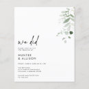 Search for we did it wedding invitations Elegant