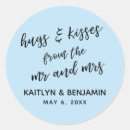 Search for pastel blue wedding stickers Thank you