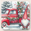 Search for vintage christmas coasters Red