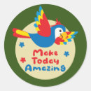 Search for colourful parrot stickers Colorful