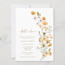 Search for fall floral bridal shower invitations Whimsical wildflowers