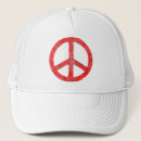 Search for peace sign hats Red