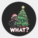 Search for funny black cat stickers Xmas