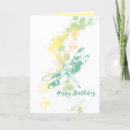 Search for dragonfly birthday cards Watercolor