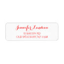 Search for wedding party return address labels Typography