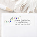 Search for color return address labels Festive