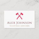 Search for axe business cards Construction