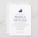 Search for boat wedding invitations Navy blue