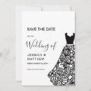 Search for black lace save the dates White