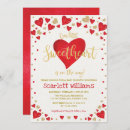 Search for red baby girl shower invitations Little sweetheart