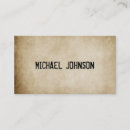 Search for old style business cards Rustic