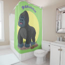 Search for gorilla shower curtains Ape