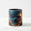 Search for flaming skull mugs Skeleton