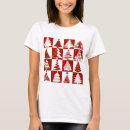Search for christmas pattern tshirts Red