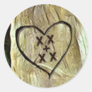 Search for carved initials stickers Cute