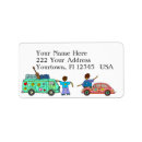 Search for bus return address labels Retro